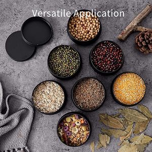 24 Pcs. Bulk Handmade 8 Oz. Black Candle Tins Lids Wholesale Candle Making Supplies Arts Crafts Storage Gifts Stone Candle - Product Image 5