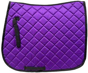 Tapis de selle matelassé doublé polaire pour chevaux – Vente en gros usine – Chauds, confortables et personnalisables pour l'équitation - Product Image 1