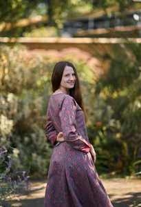 ชุดเดรสผ้าฝ้ายพิมพ์ลายดอกไม้แบบบล็อกมือสไตล์โบฮีเมียนลำลองสำหรับใส่ในโอกาสต่างๆ - Product Image 5