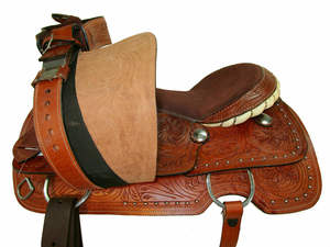 Type anglais de haute qualité en cuir de cheval Western Show baril Trail selle accessoires d'équitation portables - Product Image 6