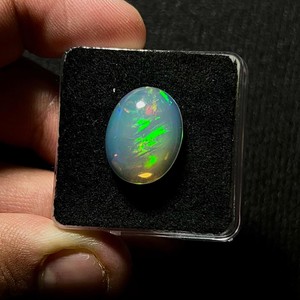 Ethiopian Multi-Fire Opal Forma ovalada 14*18MM Welo Fire Opal Loose GEmstone para hacer joyas - Product Image 1