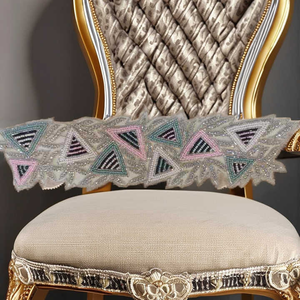 Adorno perfecto de borde de encaje dorado indio de alta calidad para vestidos de novia y fiesta - Product Image 1