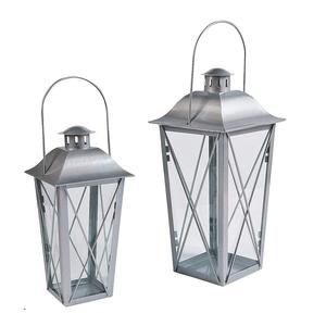 Juego de tres farolillos de metal brillante pulido hecho a mano soporte de vela de diseñador forma cuadrada al por mayor nuevo portavelas - Product Image 4