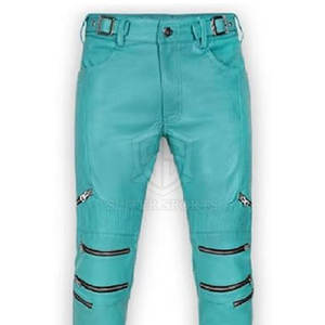 Pantalones de cuero de cintura media ligeros para hombre Material de lona de alta calidad Impresión de logotipo personalizado Mejor precio Patrón recto al por mayor - Product Image 4