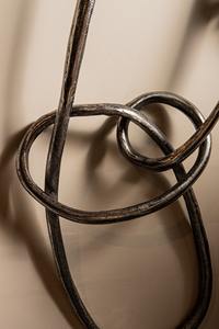 Haute qualité métal coulé noeud décoration murale ovale Statue artisanat élégant panneau mural Sculpture pour la décoration intérieure salon Art - Product Image 5