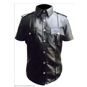 Último Diseño Personalizado y Logotipo, Camisas de Cuero 100% Genuino en Oferta, Camisas de Cuero Cómodas para Hombre, Ropa Casual, Camisas de Cuero para Hombre - Product Image 1