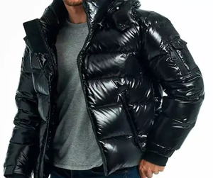 เสื้อแจ็คเก็ตฟองผู้ชาย เสื้อแจ็คเก็ตปักเป้าและเสื้อโค้ทผู้ชายกลางแจ้งขนาดใหญ่ - Product Image 5