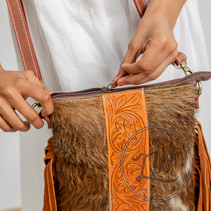 LW 2024Fashion Handmade Vintage Style Genuine Leather <b>Sling</b> Bag Single-<b>Shoulder</b> Fashionable Vintage Style Spring Summer Winter - Product Image 4