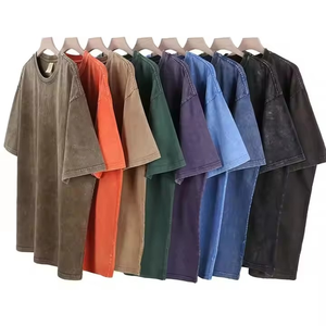 เสื้อยืดผู้ชายโอเวอร์ไซซ์แนววินเทจแบบสั่งทำเสื้อยืดผ้าฝ้าย100% 280gsm ไซส์ - Product Image 5