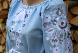 Top de Fiesta para Mujer y Niña, con Mangas Abullonadas, Bordado Floral, Cuello Redondo con Borlas, Gran Venta - Product Image 4