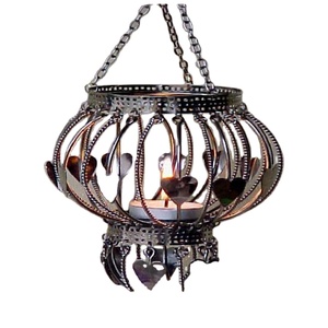 Antique Luxury Modern Design Decorative Metal Wire Hanging <b>Tealight</b> <b>Lantern</b> - Product Image 1