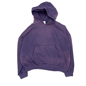 เสื้อฮู้ดดี้โอเวอร์ไซส์ผ้าฝรั่งเศสเทอร์รี่ 100% ผ้าฝ้าย ซักย้อมสีแบบแอซิด  ออกแบบโลโก้ตามสั่ง สำหรับผู้ชาย - Product Image 2