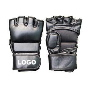 Guantes de boxeo gruesos Guantes MMA Saco de boxeo de medio dedo Manoplas tailandesas Equipo de entrenamiento de boxeo profesional Guantes MMA OEM - Product Image 1