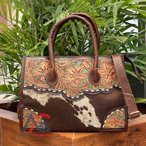 2025, superventas, bolsos de mano de cuero de vaca para mujer, bolsos de mano de cuero genuino de gran capacidad, bolsos de hombro a la moda para mujer - Product Image 1