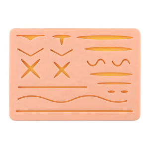 Pinzas de Acero Inoxidable Duraderas para Práctica de Sutura con Almohadilla de Silicona Resistente a Desgarros, Clase I, para Uso en Granjas Ganaderas - Product Image 1