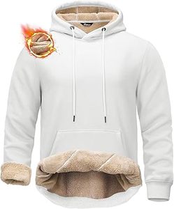 Sudaderas con capucha informales de invierno para hombre, Color sólido, ajuste Regular, 100% algodón, Polar, secado rápido, respetuoso con el medio ambiente, transpirable - Product Image 6