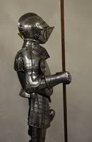 Armadura de Caballero Medieval Europea del Siglo XV, Personalizable, de Metal, Coleccionable, para Halloween, Calvin Handicrafts