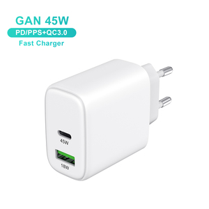Chargeur super rapide 45W USB C Gan, <span class=keywords><strong>adaptateur</strong></span> portable pour iPhone Samsung, chargeur mural PD PPS Gan pour téléphone portable - Product Image 1