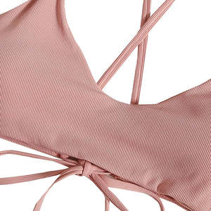 Nuevo Diseño de Moda, Bikini Metálico Sexy con Estampado Personalizado, Conjunto de 2 Piezas con Tanga para Mujeres y Niñas, Ropa de Playa - Product Image 5