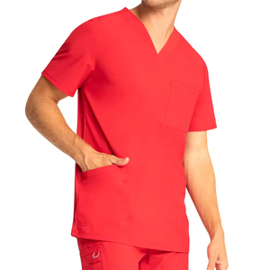 2025 Unisex High Quality Custom Men's Medical <b>Doctor</b> Scrub Uniforms <b>Set</b> Wholesale Cotton Print Logo Scrubs Suit Canvas Fabric - Product Image 1