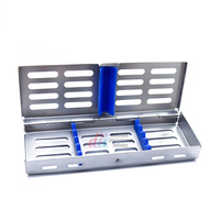 Plateau de Stérilisation Autoclavable en Acier Inoxydable Réutilisable pour Instruments Dentaires, Lot de 5 Supports de Cassette de Stérilisation, Certifié CE ISO, Vente en Gros OEM