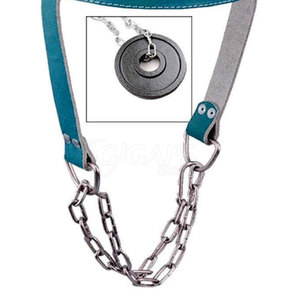 Arnés de cabeza de ajuste personalizado, resistente, con cadena de acero ajustable, cuero y EVA, equipo de fuerza para levantamiento de pesas y fortalecimiento del cuello para atletas - Product Image 6