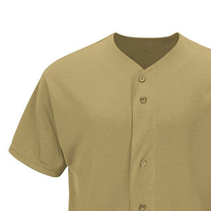 Camiseta de Béisbol Personalizada con Diseño Superior 2025, OEM, para Hombre, con Estampado Digital, Transpirable, Cuello en V y Bolsillos - Product Image 5