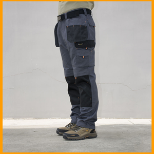 Pantalones Cargo con múltiples bolsillos, pantalones de trabajo rectos estilo Safari para exteriores, pantalones de trabajo de alta calidad resistentes al desgaste hechos en INDIA - Product Image 4