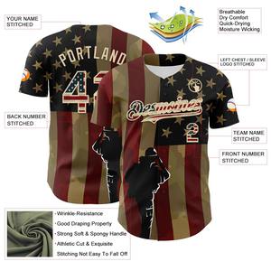 Vêtements de sport de baseball vierges en gros Uniformes de baseball de taille américaine Maillot de baseball personnalisé avec logo imprimé par sublimation pour hommes - Product Image 3