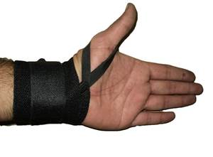 Bandes de poignet souples personnalisées de haute qualité pour la gym, en néoprène respirant avec fermeture à boucle, pour la musculation, l'entraînement et les sports de plein air - Product Image 2