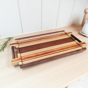 Bandeja de Madera para Servir de Cocina FT01, Precio de Fábrica, Venta al por Mayor, Formas y Tamaños Personalizados, Plato de Madera Natural Hecho a Mano para el Mundo - Product Image 3