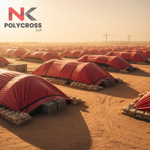 Bâche de protection UV de qualité commerciale, feuille de PVC robuste protégée contre les UV pour la sécurité des matériaux industriels, de construction et extérieurs - Product Image 4