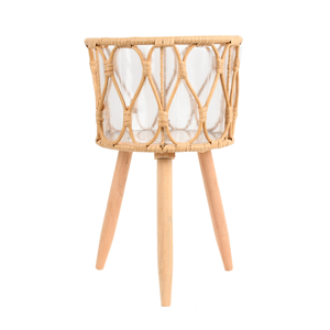 Decoración interior IMPRESCINDIBLE: macetas redondas pequeñas de ratán de Vietnam | Artículos de decoración para el hogar de gran venta - Product Image 6