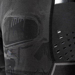 Calavera Vale Tudo Shorts Poliéster Elástico Cinturón de soporte Banda de nylon en la entrepierna Sublimación Impresión Color negro Tudo Shorts - Product Image 6