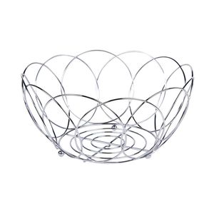 Corbeille à fruits en métal doré rustique, idéale pour les cuisines de style campagnard, ajoutant un style rustique classique à la décoration intérieure - Product Image 3