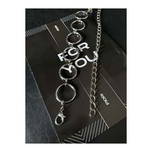 Round Detailed Women's <b>Chain</b> Waist <b>Belt</b>, Jacket <b>Belt</b>, Dress <b>Belt</b>, Shirt <b>Belt</b>, <b>Chain</b> <b>Belt</b> - Silver - Product Image 5