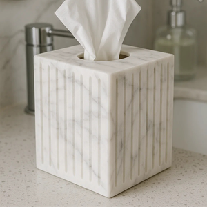 กล่องทิชชู่ลายหินอ่อนสีขาวแบบสั่งทำสำหรับแฮ็คห้องน้ำสุดหรู Tiktok #1 - Product Image 6