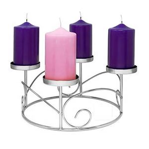 <b>Pillar</b> <b>Candle</b> Holder Golden Colored Round 4 Head Premium <b>Candle</b> Stand Shiny <b>Candle</b> Stand for Royal & Luxuries Decoration - Product Image 4