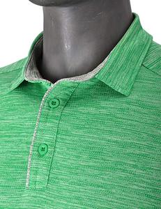 Fabricante 2025, camiseta informal de golf para hombre, logotipo personalizado Simple para Polo, camiseta sólida lisa con textura melange para hombre para Polo - Product Image 4