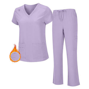 ชุดยูนิฟอร์มทางการแพทย์สำหรับโรงพยาบาลมีกระเป๋าแบบยืดหยุ่นชุดสครับสำหรับมืออาชีพสวมใส่สบายและออกแบบโลโก้ได้ตามต้องการ - Product Image 1