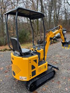 LIVRAISON GRATUITE EPA CE Approuvé ZJ-12 Tout neuf Mini-excavatrice sur chenilles de 1 tonne Moteur à essence Briggs de 15 ch 0,3 h Moteur à essence Open ROPS Pouce hydraulique - Product Image 3