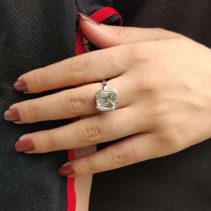 แหวนแต่งงานประดับเพชร VVS สำหรับผู้หญิง925เงินสเตอร์ลิงวงแหวนสำหรับผู้ใหญ่ห้องปฏิบัติการ - Product Image 5