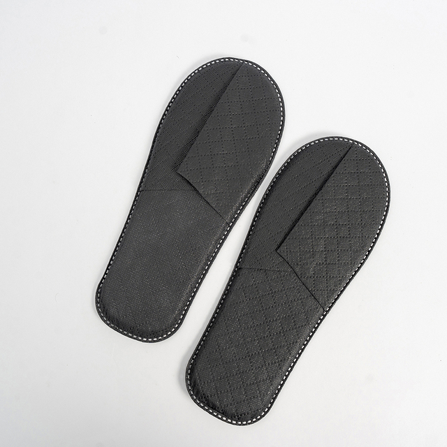 Eco-Friendly Disposable Hotel Slippers Soft Non-Woven Cotton and Linen Fabric Portable-in Stock for Hotel Use