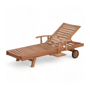 Moderno de madera de teca muebles de exterior elegante piscina salón banco y jardín tumbona brazo tumbona junto a la piscina y muebles de jardín - Product Image 3