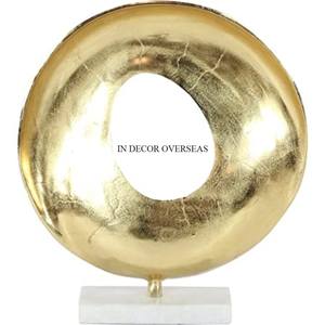 Vente en gros de sculpture unique en métal de haute qualité plaqué or avec revêtement en poudre de couleur noire - Product Image 6