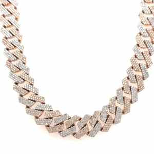 18mm Round Cut VVS Moissanite Diamond Cuban Link Chain Bijoux glacés pour hommes en argent sterling 925 - Product Image 2