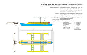 Bateau touristique Jukung JK6398 fabriqué en polyéthylène haute densité (HDPE), capacité 6 personnes - Product Image 2