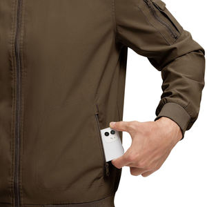 Chaqueta de bombardero para hombre de aspecto elegante, a prueba de viento, cálida para invierno, manga larga, chaqueta de bombardero cómoda para hombre - Product Image 4