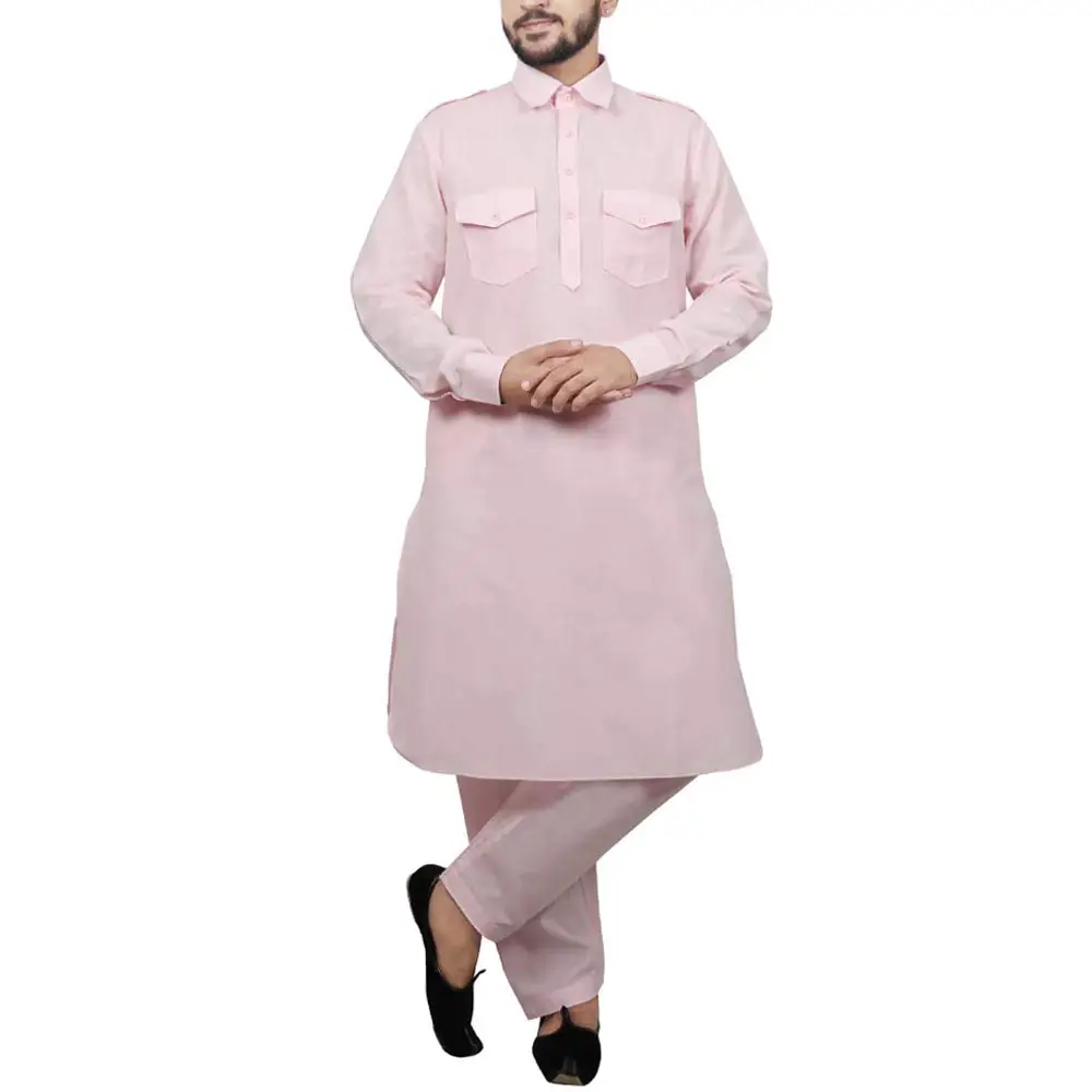 Pakistani Cotton 2023 Kurta Shalwar Kameez Ethnic Summer Winter Muslim Clothing Men Stylish Shalwar Kameez