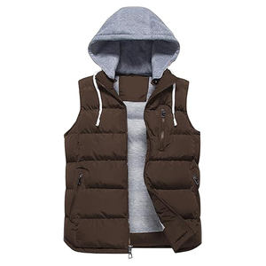 Wholesale Custom <b>Utility</b> <b>Jacket</b> Waterproof Breathable Outdoor Puffer Vintage Decoration Cotton Filled Windproof <b>men</b> vest - Product Image 6